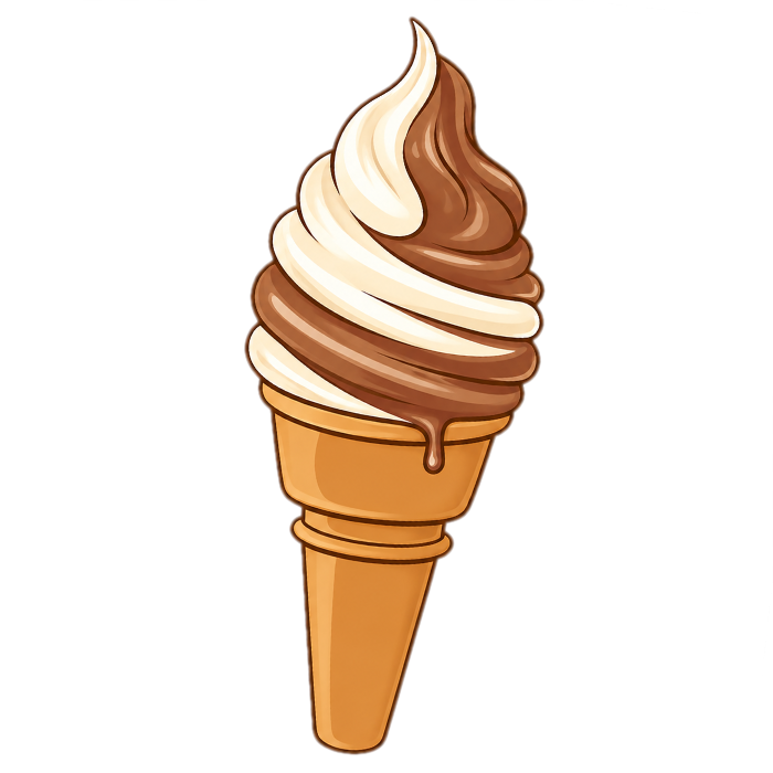 Eis mit Schoko und Vanille